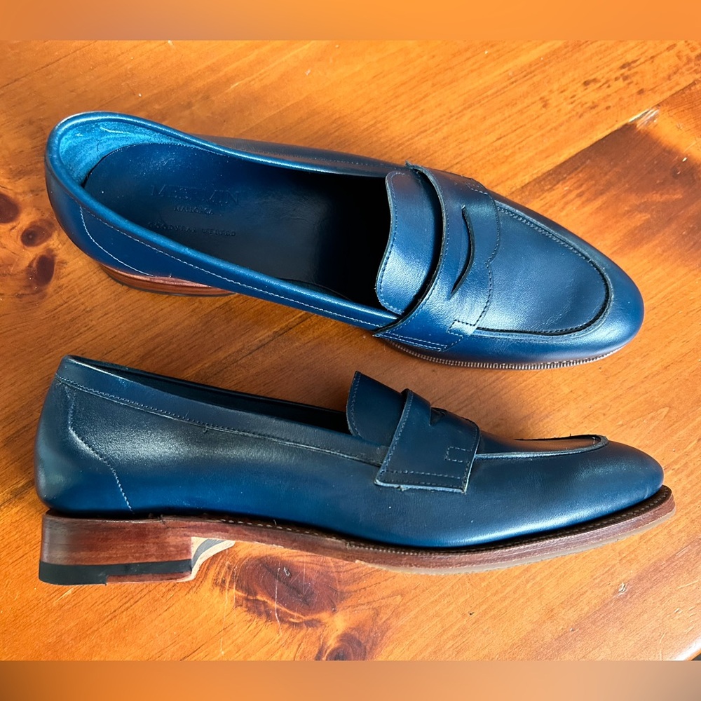 Meermin loafers - dark blue size 6
